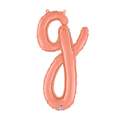 24  Script Letter "G" Rose Gold (Air-Fill Only)