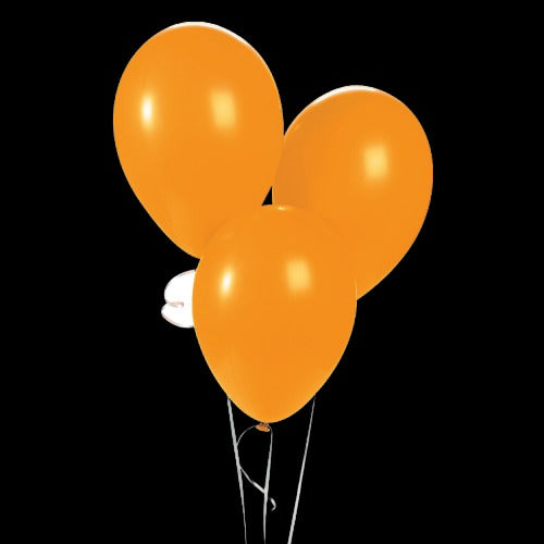 11 Orange Latex Balloons