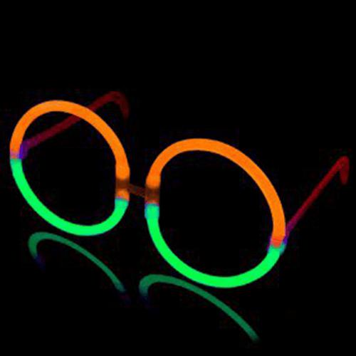 Glow Eyeglasses - Round - Bi Orange/Green