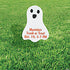 Personalized Ghost-Shaped Yard Sign