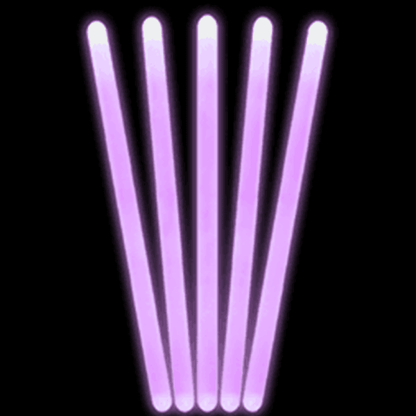 12 Inch Premium Purple Jumbo Glow Sticks - Pack of 10