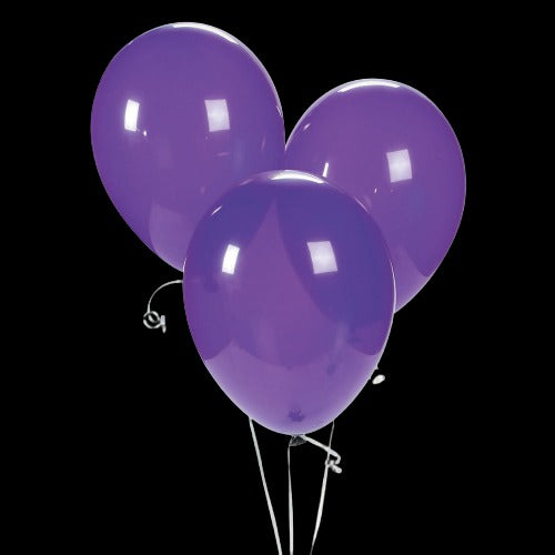 11 Quartz Purple Latex Balloons