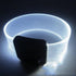 LED Light Up Clear White Bracelets with Magnetic Clasp