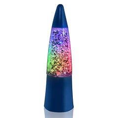Light Up Rocket Lamp Blue Base