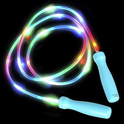 LED Light Up Jump Skipping Rope - Multi Color | PartyGlowz.com