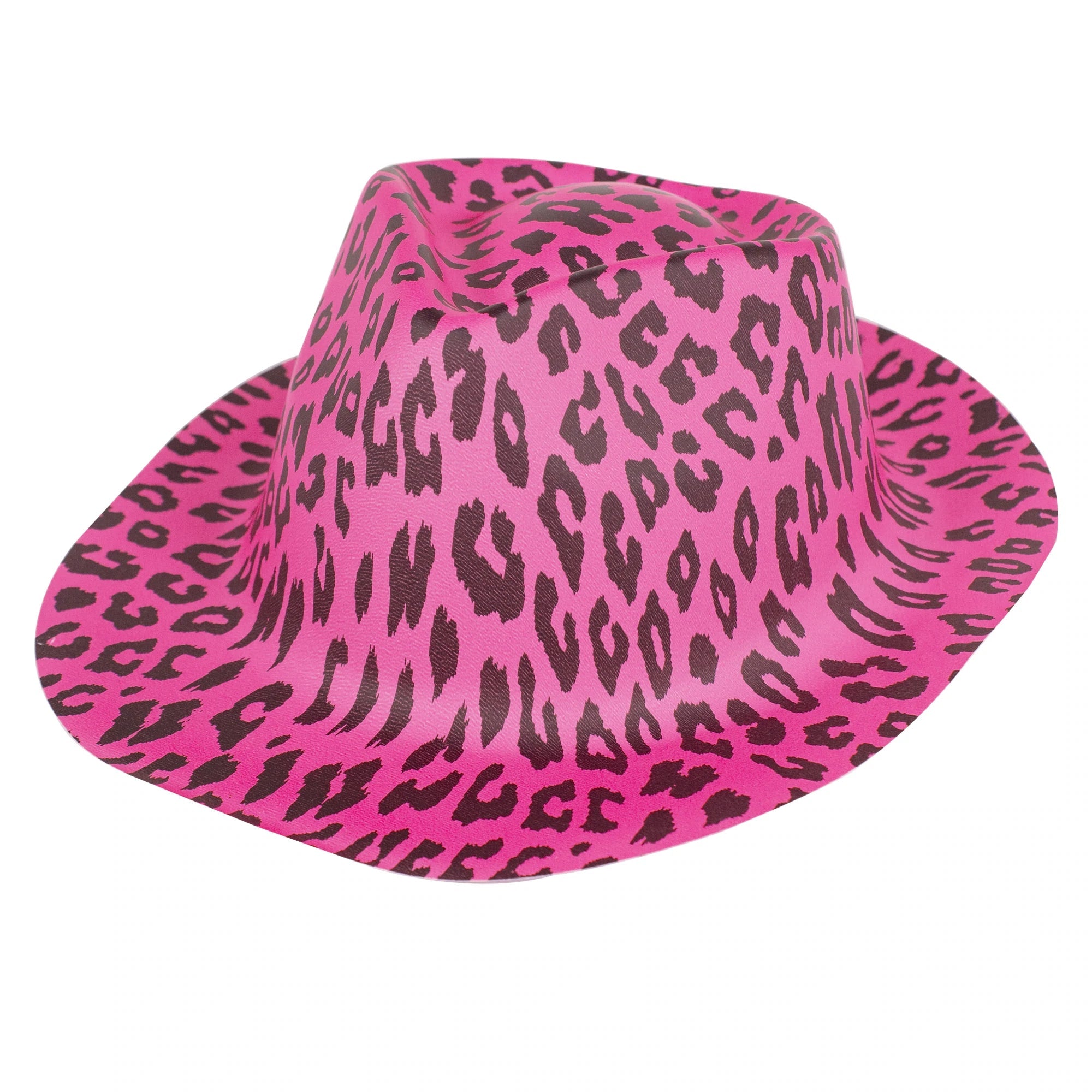 Pink Animal Print Camouflage Fedora Hat1