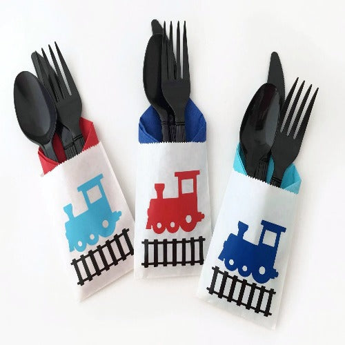 Train Cutlery Bag Sets