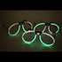 Glow Eyeglasses Bi-Color - Aviator Style- Bi White/Green