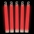 6 Inch Premium Red Glow Sticks - Pack of 12
