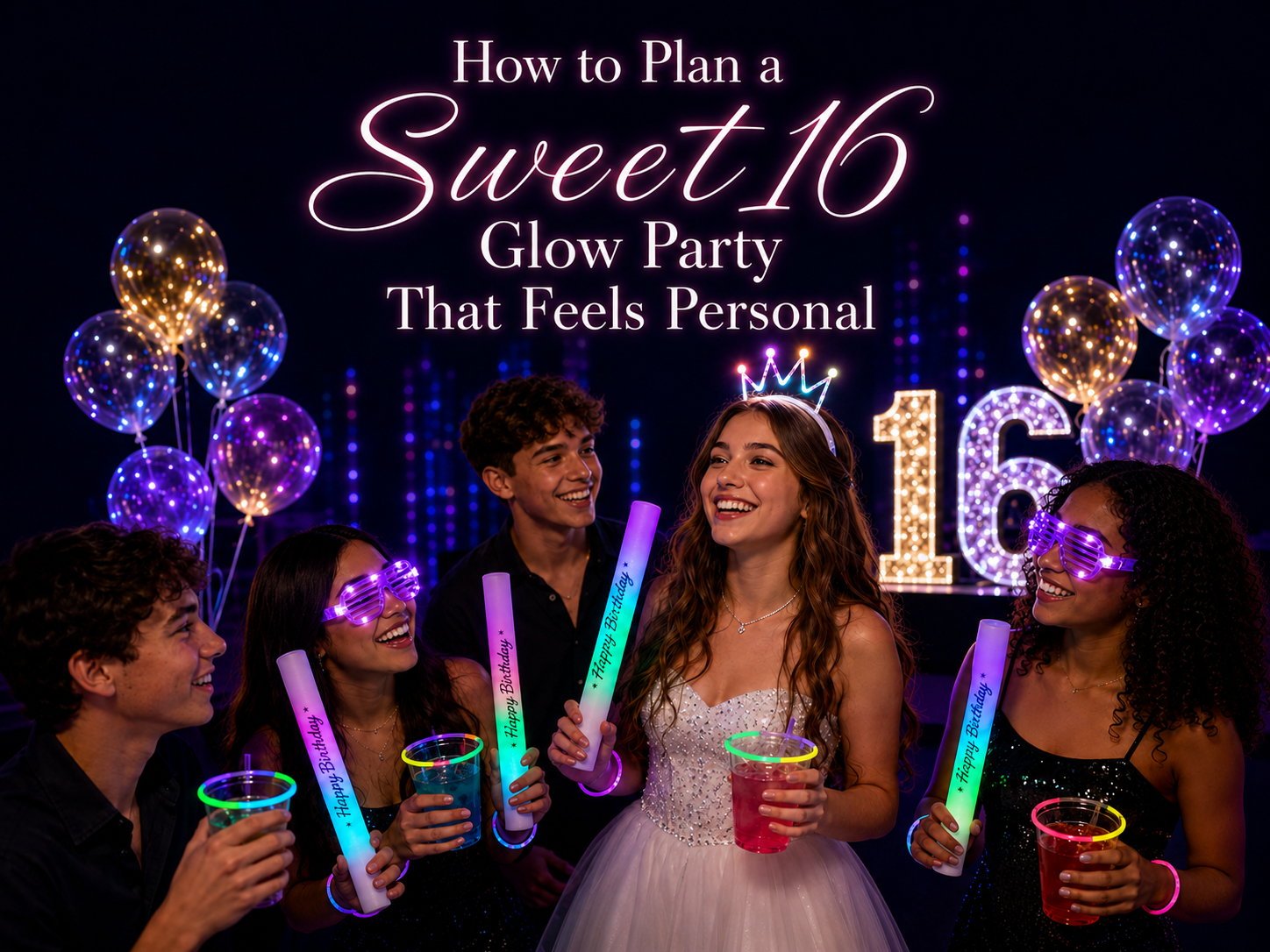 How to Plan a Sweet 16 Glow Party That Feels Personal