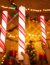 7 DIY Christmas Decor Using Light Up Candy Cane Foam Sticks