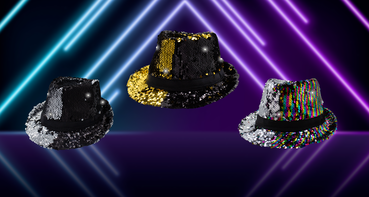 All about LED Color-Changing Sequin Fedora Hat!