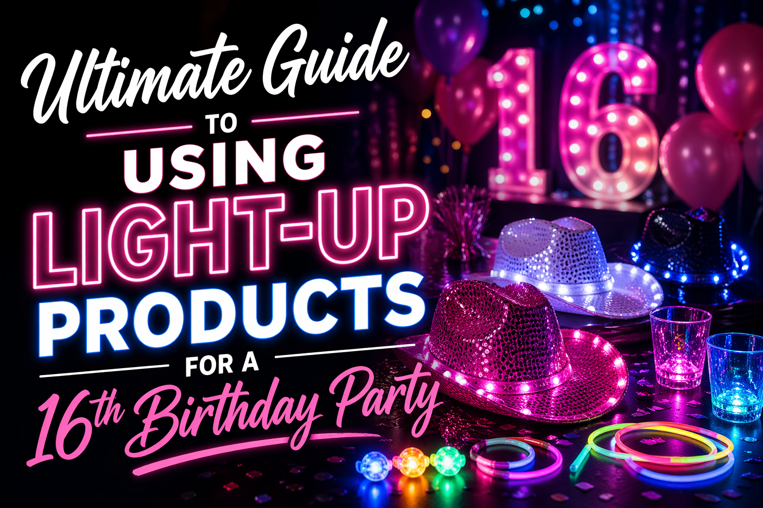 Ultimate Guide to Using Light-Up Products for a 16th Birthday Party