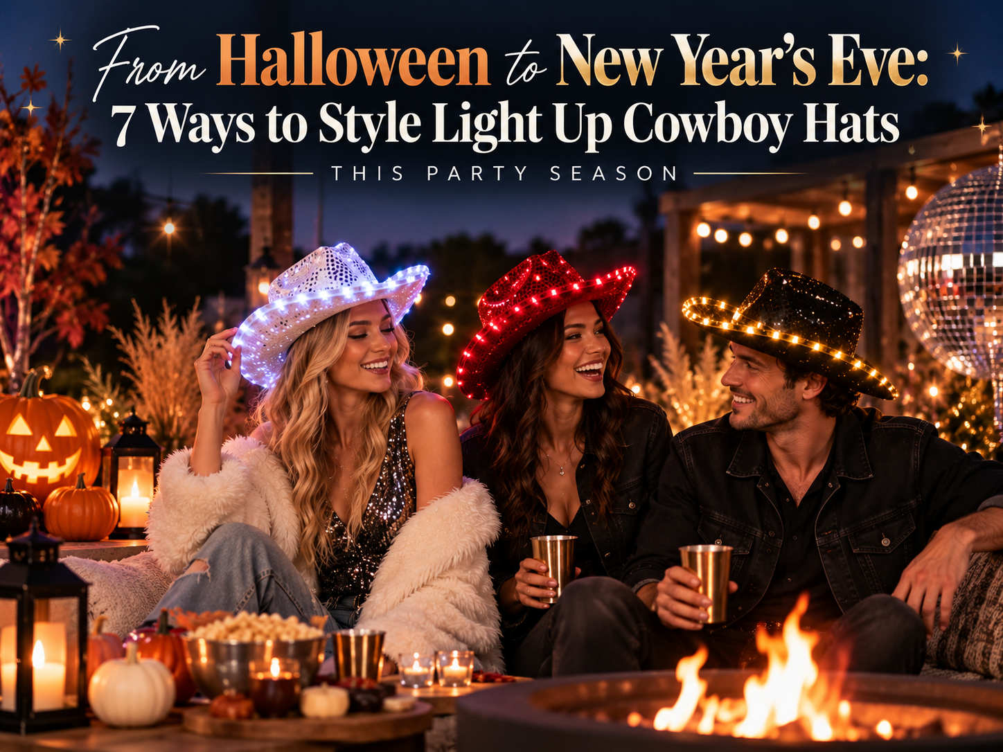 From Halloween to New Year’s Eve: 7 Ways to Style Light Up Cowboy Hats This Party Season