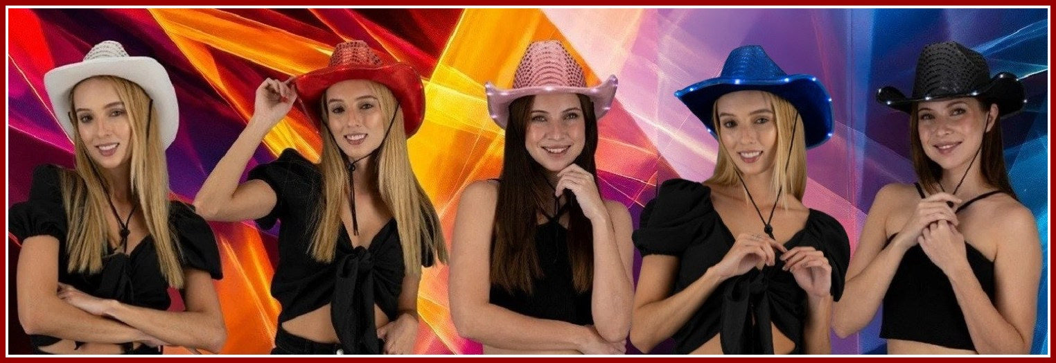 Ideas To Style Colored Cowgirl Hats For Valentine's Day