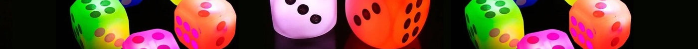 Enjoy Board Games with LED Flashing Light-Up Dice