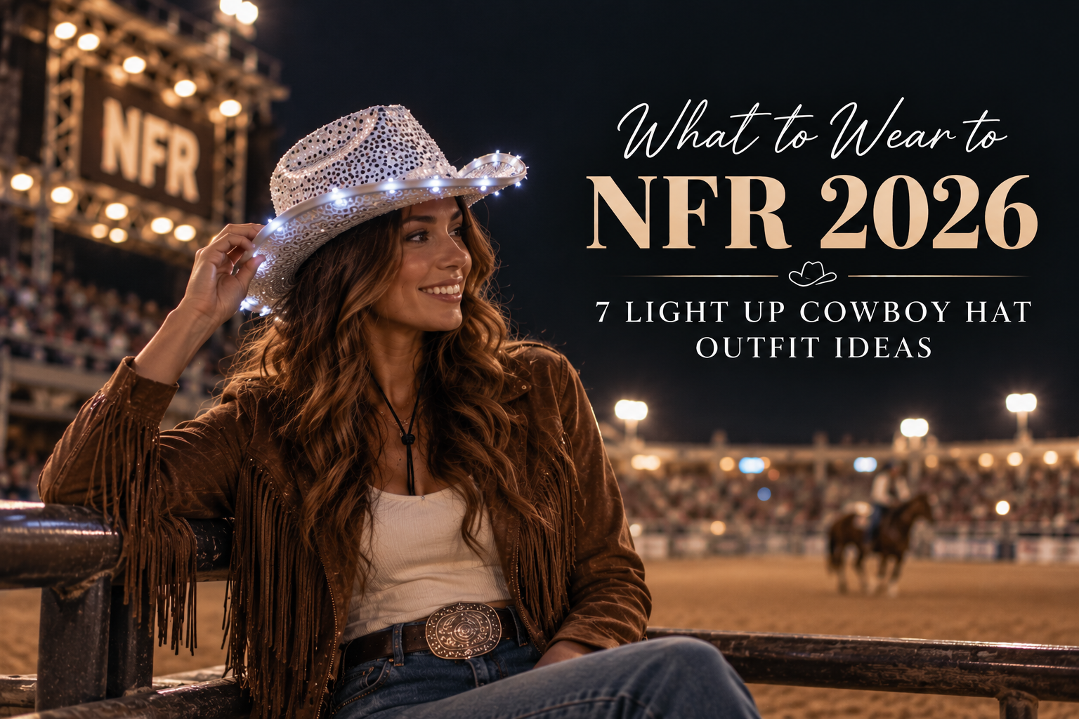 What to Wear to NFR 2026: 7 Light Up Cowboy Hat Outfit Ideas