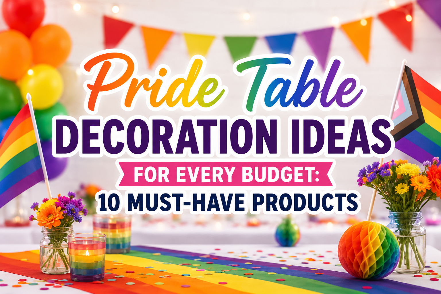 Pride Table Decoration Ideas for Every Budget: 10 Must-Have Products