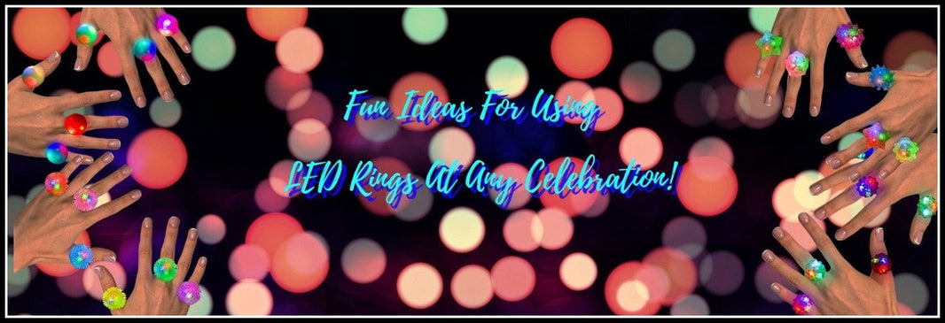 10 Fun Ways To Use LED Rings At Parties & Events | PartyGlowz.com