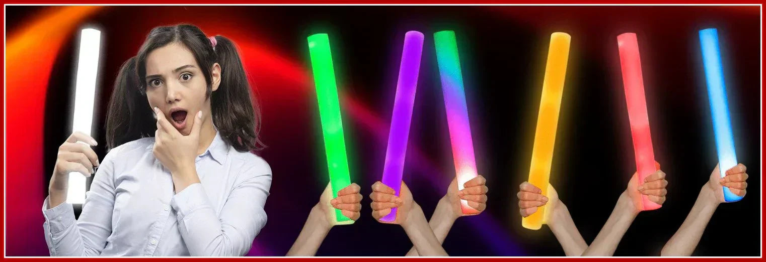 How To Use Light Up Foam Sticks For A Birthday Party?
