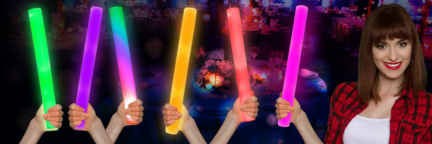 How To Use Light Up Foam Sticks At A Dinner Party?
