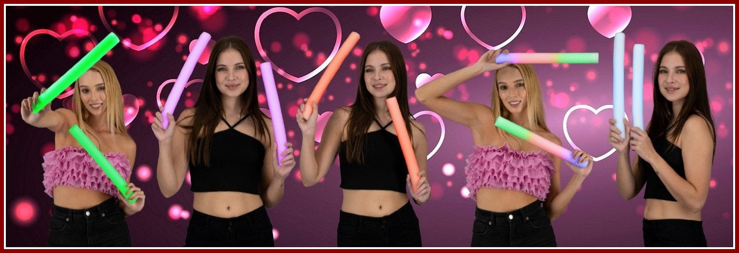 Guide To Pull Off A Valentine's Day Proposal Using Foam Glow Sticks!
