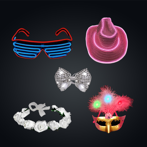 LED LIGHT UP FASHION & COSTUME ACCESSORIES