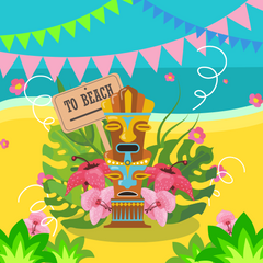 Hawaiian Luau Party Supplies & Decorations | PartyGlowz