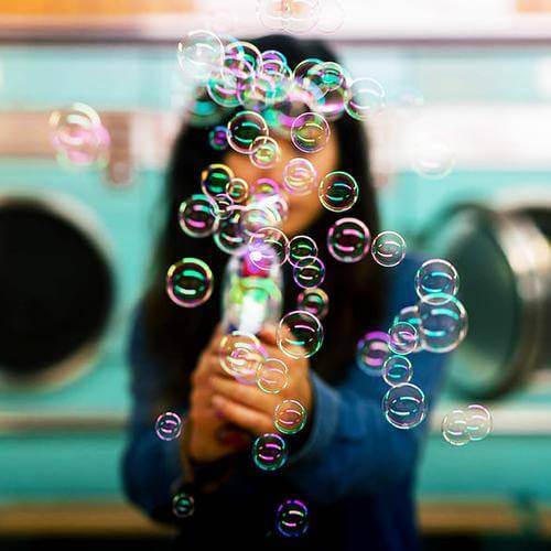 TOY BUBBLE GUNS -  MACHINE BUBBLE GATLING GUN
