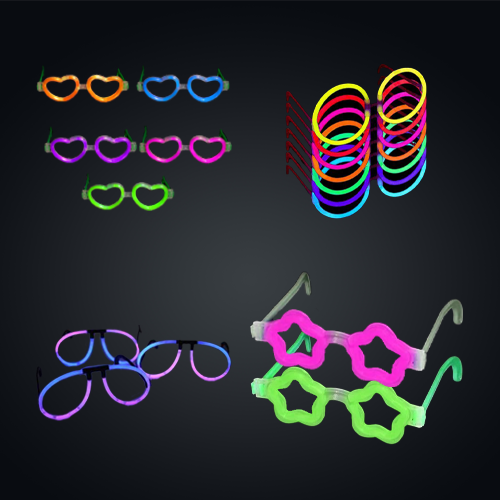 GLOW GLASSES - GLOW IN THE DARK EYEGLASSES