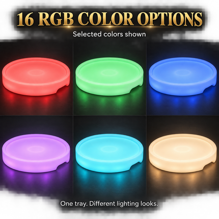 LED Light Up Rechargeable Party Serving Tray