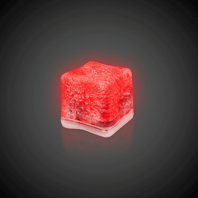 Red, White & Blue LED Light Up Ice Cubes - 12 Per Pack
