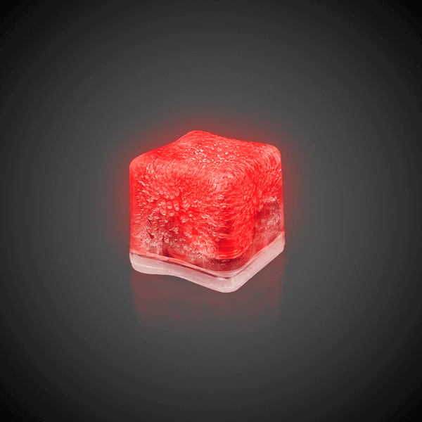 Red, White & Blue LED Light Up Ice Cubes - 12 Per Pack