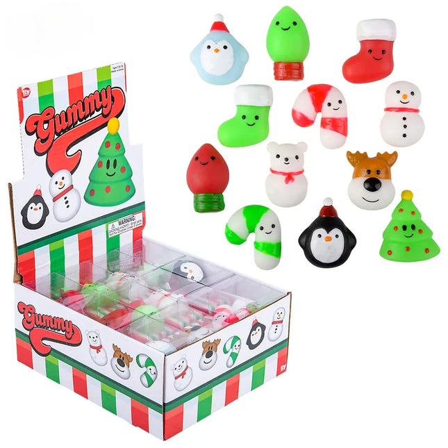 1.5" Gummy Christmas Characters - Pack of 24