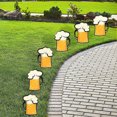 10 1/4" x 14" Beer Mug Yard Signs - 6 Per Pack