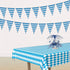 10 Ft. x 17" Oktoberfest Blue & White Plastic Pennant Banner