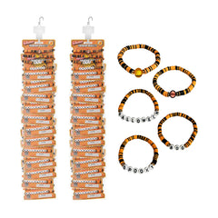 Halloween Friendship Bracelets Retail Hanging Display - 24 Per Pack