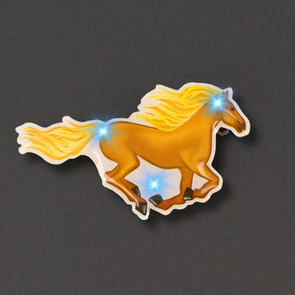 Horse Flashing Body Light Lapel Pins