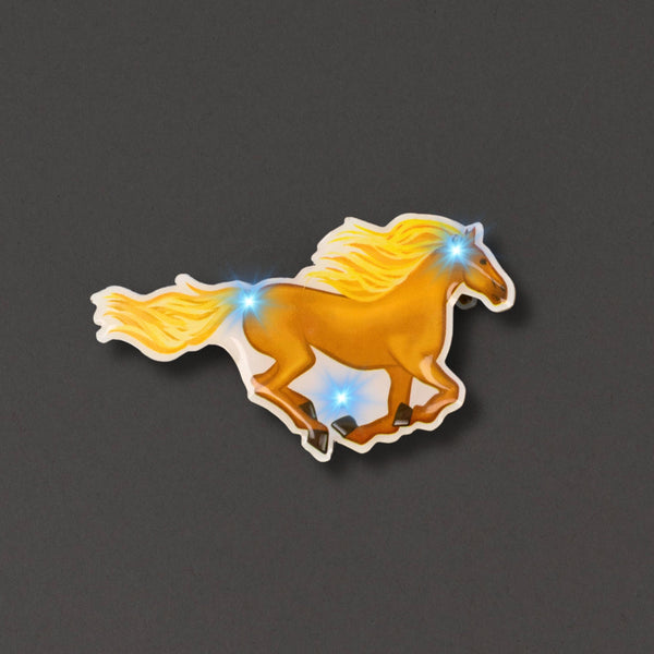 Horse Flashing Body Light Lapel Pins