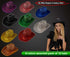 Light Up Flashing EL Wire Sequin Cowboy Hats - 9 Assorted Colors Pack of 12 Hats