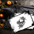 12"x18" Halloween Placemats, Black Skull and Roses Disposable Cardstock Paper - 8 per pack