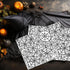 12"x18" Halloween Placemats, Black Spiderwebs Disposable Cardstock Paper - 8 per pack