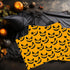 12"x18" Halloween Placemats, Jack-o'-Lantern Patterns Disposable Cardstock Paper - 8 per pack