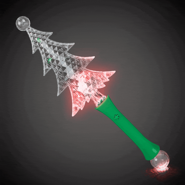 13" Light Up Flashing Christmas Tree Wand