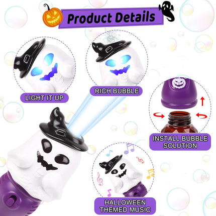 Light Up Ghost Bubble Wand 