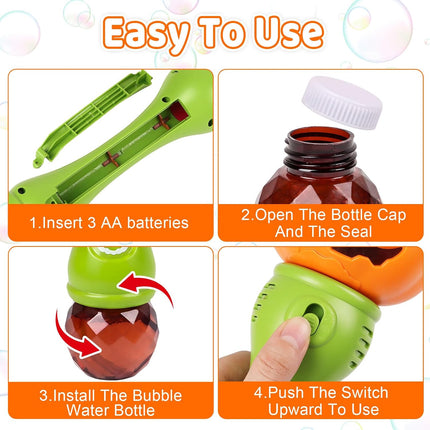 Light Up Pumpkin Bubble Wand