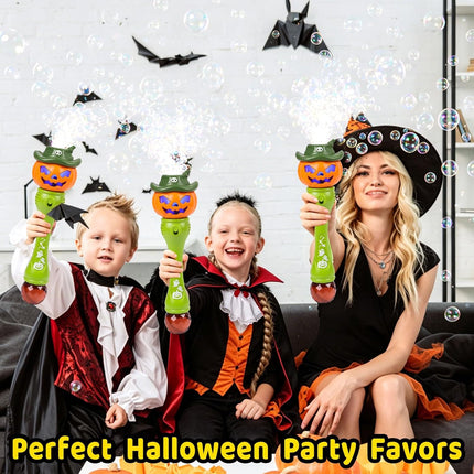 Light Up Pumpkin Bubble Wand