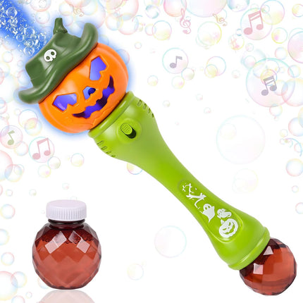 Light Up Pumpkin Bubble Wand