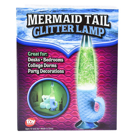 13 Inch Cool Mermaid Tail Glitter Lamp