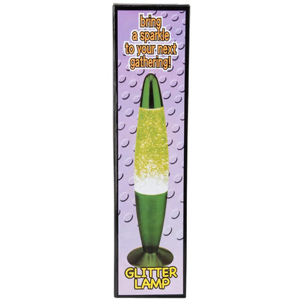 13 Inch Cool Metallic Blue Glitter Lamp